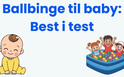 Ballbinge til baby test: 5 beste ballbasseng (2026)